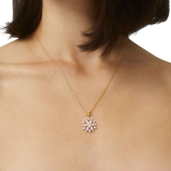 Eliot Danori Cubic Zirconia & Crystal Snowflake Pendant Necklace - Picture 3 of 5